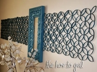The How-To Gal Cardboard Roll Wall Decoration